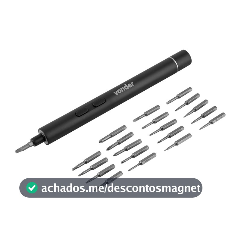 Parafusadeira de Precisão a Bateria 3,7V Tipo Caneta Vonder - 60.01.003.700