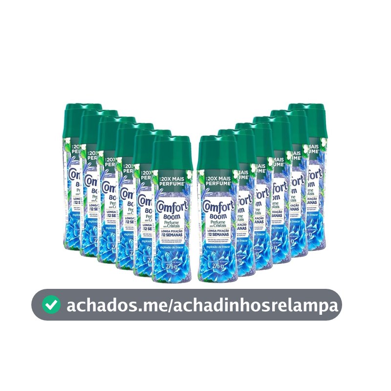 Comfort Boom Perfume em Cristais Explosão de Frescor 275G - 12 Unidades