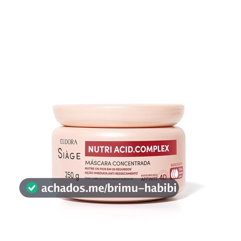Eudora Siàge Nutri Acid.Complex Máscara Capilar Concentrada 250g