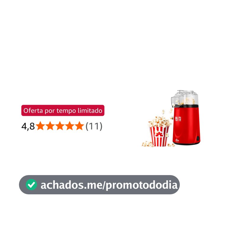 Pipoqueira Elétrica 127V Vermelha POP-01 Kian
