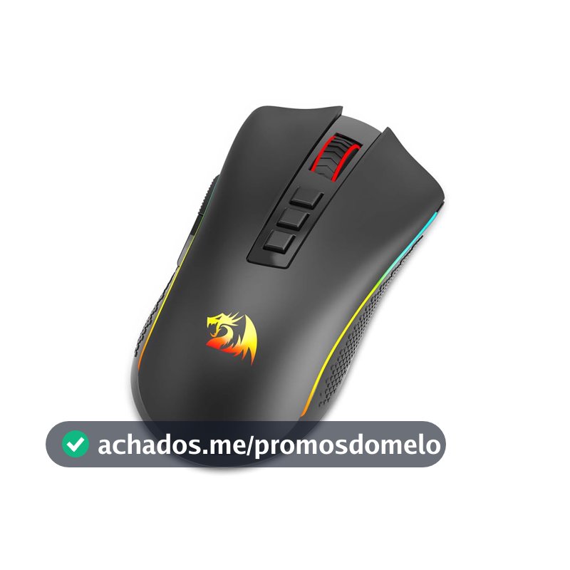 MOUSE GAMER REDRAGON COBRA PRO SEM FIO PRETO M711-PRO