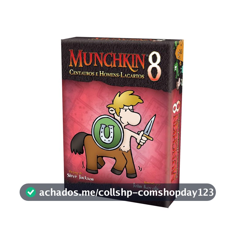 Jogo de Cartas Galápagos Munchkin 8: Centauros e Homens-Lagartos, 3 a 6 jogadores