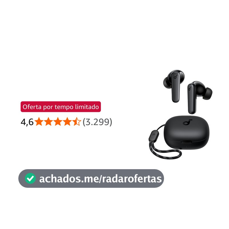 soundcore R50i da Anker, Fone de Ouvido Bluetooth 5.3 Sem Fio, 2 Mics IA