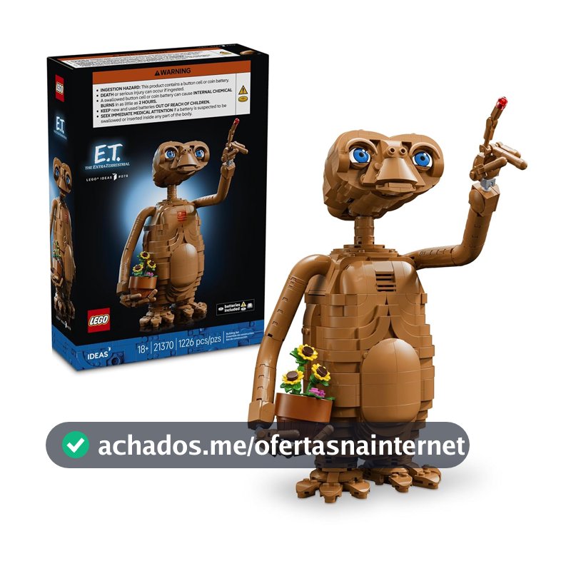 LEGO Ideas ET O Extraterrestre 21370 18+ anos 1226 peças Building Kit
