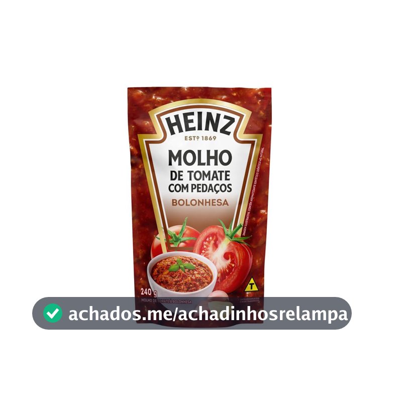 Heinz Molho de Tomate Bolonhesa, 240g