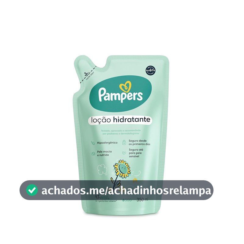 PAMPERS REFIL LOÇÃO HIDRATANTE CORPORAL GIRASSOL 350ml