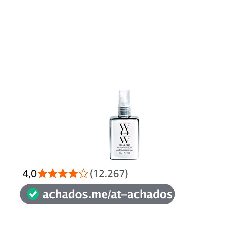 Color Wow Dream Coat, Spray Anti-Frizz, Brilho Espelhado Anti-Umidade, 50ml