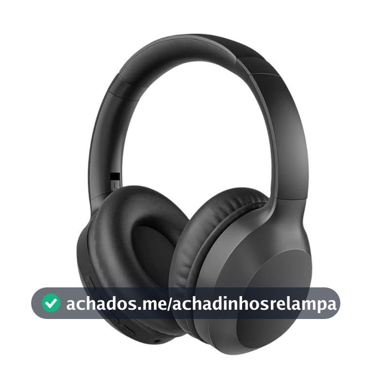 WIWU Bach Headset TD-01 Pure Bass Sem Fio – Bluetooth Wireless Som Estéreo Confortável e Moderno Almofadas Macias Design Premium Preto Construção Resistente para Uso Diário