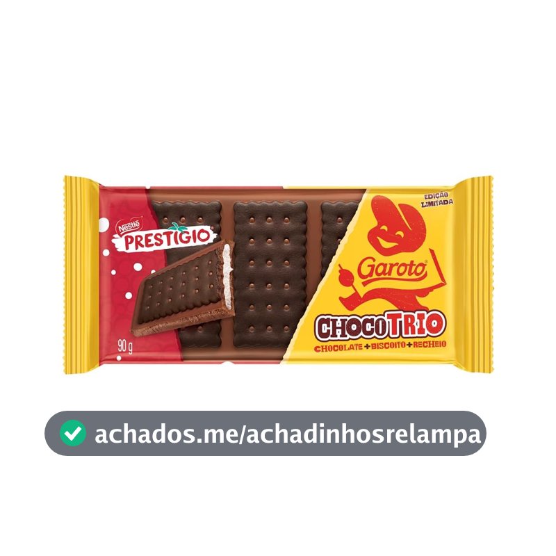 Chocolate ChocoTrio PRESTÍGIO Garoto 90g