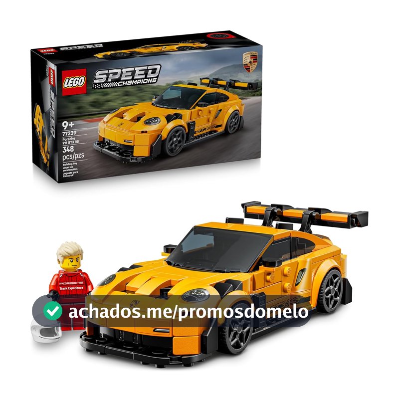LEGO Speed Champions Supercarro Porsche 911 GT3 RS 77239 (348 Peças)