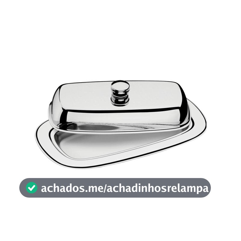 Tramontina 61424000 Manteigueira com Tampa Aço Inox, Prata