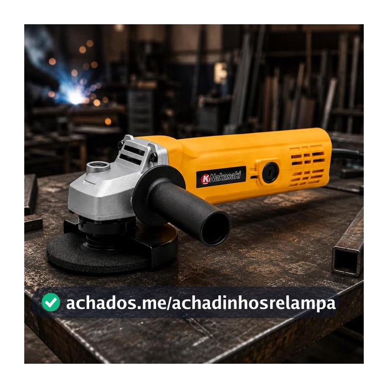 Esmerilhadeira 780W Lixadeira Angular com Função Politriz Disco 115mm Knakasaki (220 VOLTS)
