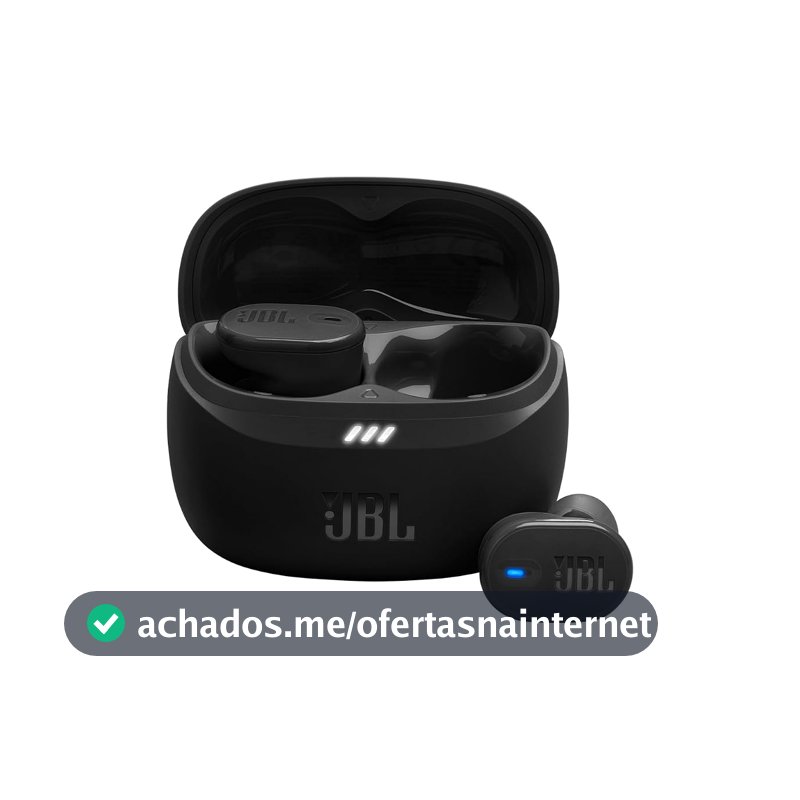 JBL Tune Buds 2 Fone TWS Intra-Auricular com ANC Preto