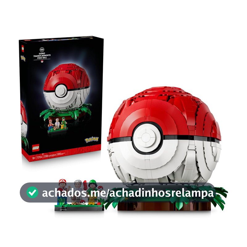 LEGO Pokémon Momentos Icônicos dos Treinadores, Pokébola; Decoração 72154