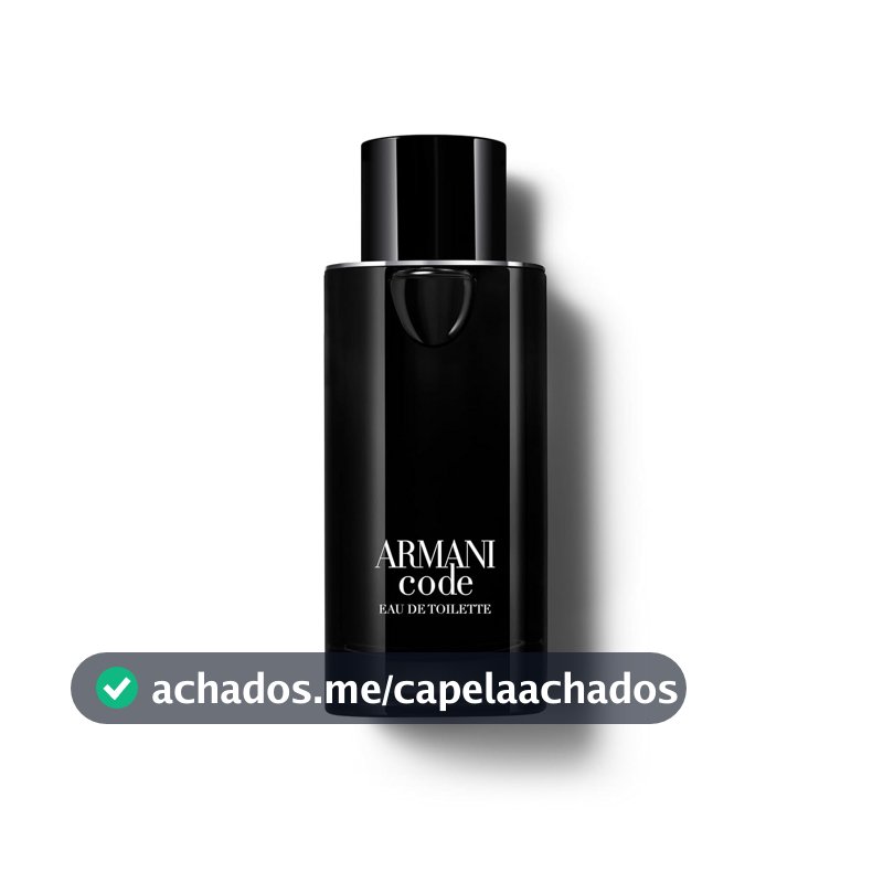 Armani Beauty, Armani Code Eau de Toilette, Giorgio Armani, Perfume Masculino Refilável, Fragrância Oriental Amadeirada com Notas de Tangerina Verde, Lavanda, Fava Tonka e Cedro