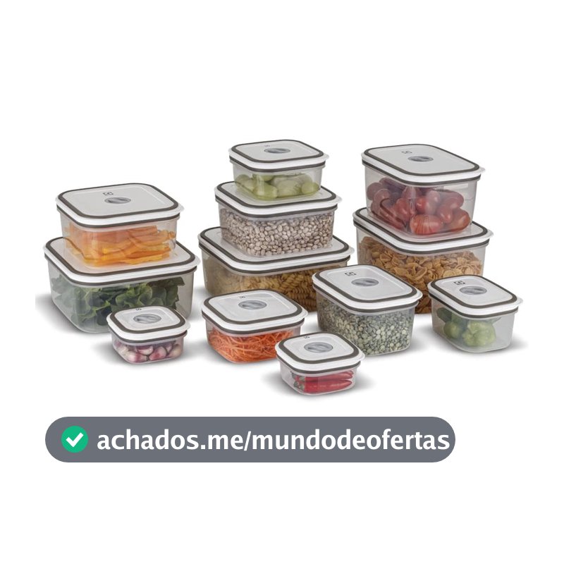 Electrolux, Pote Hermetico, 12 unidades, A23122901, cinza