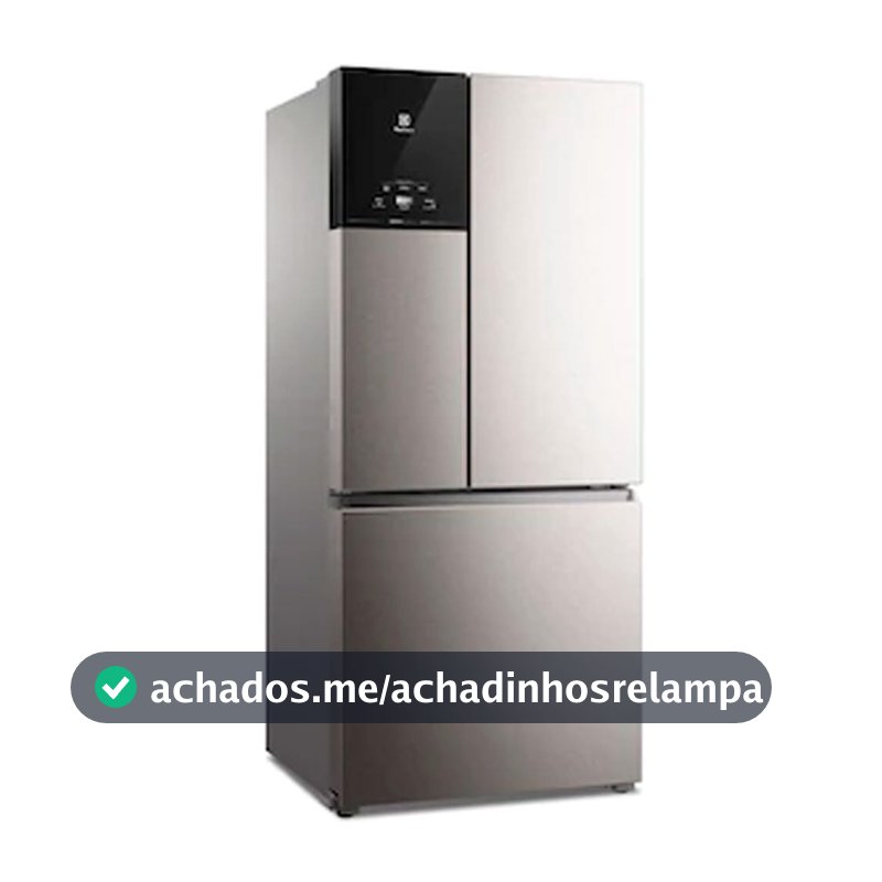 Geladeira Electrolux Frost Free Inverter 590L AutoSense 3 Portas Cor Inox Look (IM8S) - 127V