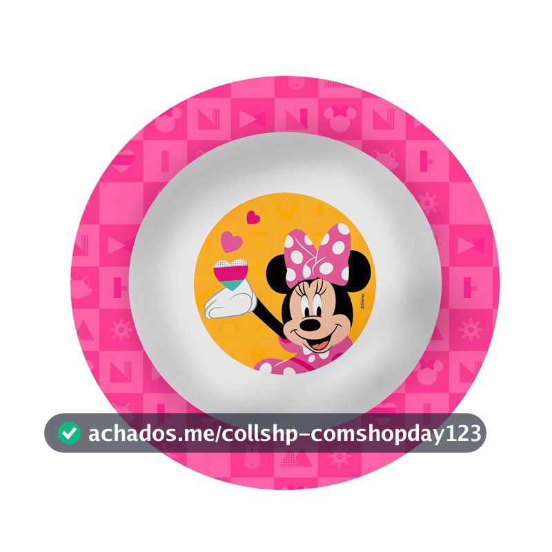 Bowl de Melamine Disney Minnie 16cm – Produto Oficial