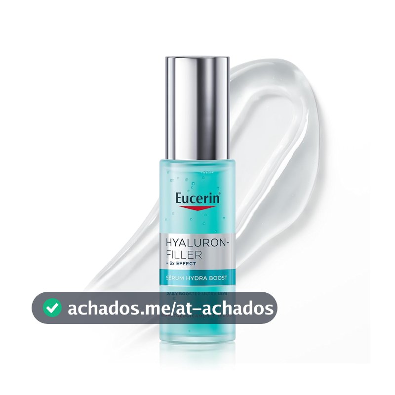 EUCERIN Sérum Facial Daily Booster UltraLeve 30ml, 24h Hidratação, Fortaceledor, Hyaluron-Filler, Ácido Hialurônico, Antirrugas, Hidratante