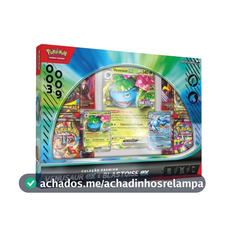 BRINQ POKEMON VENUSAUR BLASTOISE