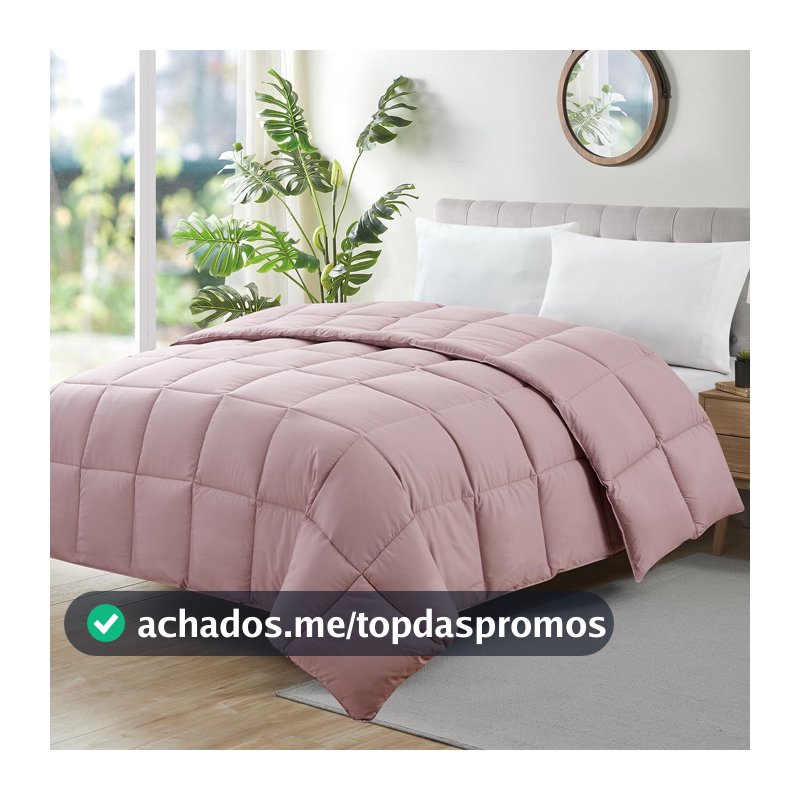 Camesa Edredom Ecopluma Toque de Pluma Queen 240x260cm - Rosé