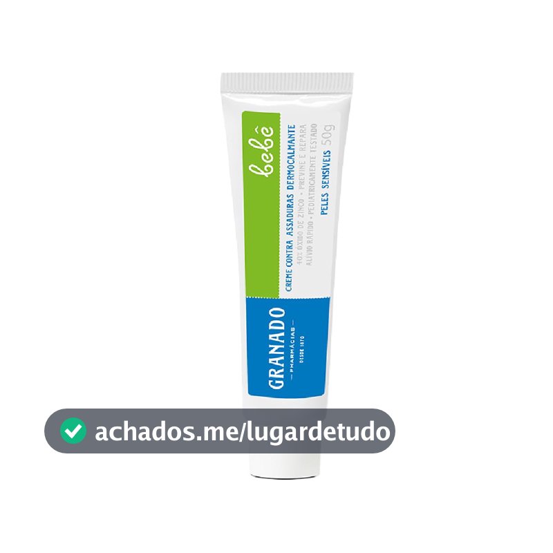 Granado Creme Assaduras Dermocalmante Bebê Peles Sensíveis 50g