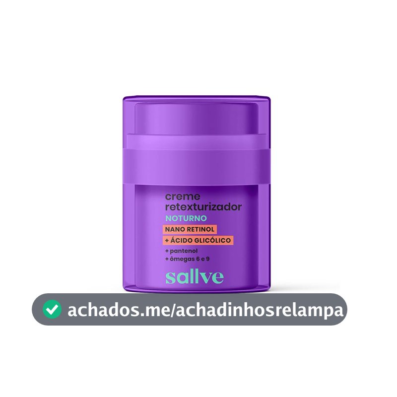 Sallve Creme Retexturizador Noturno 30g