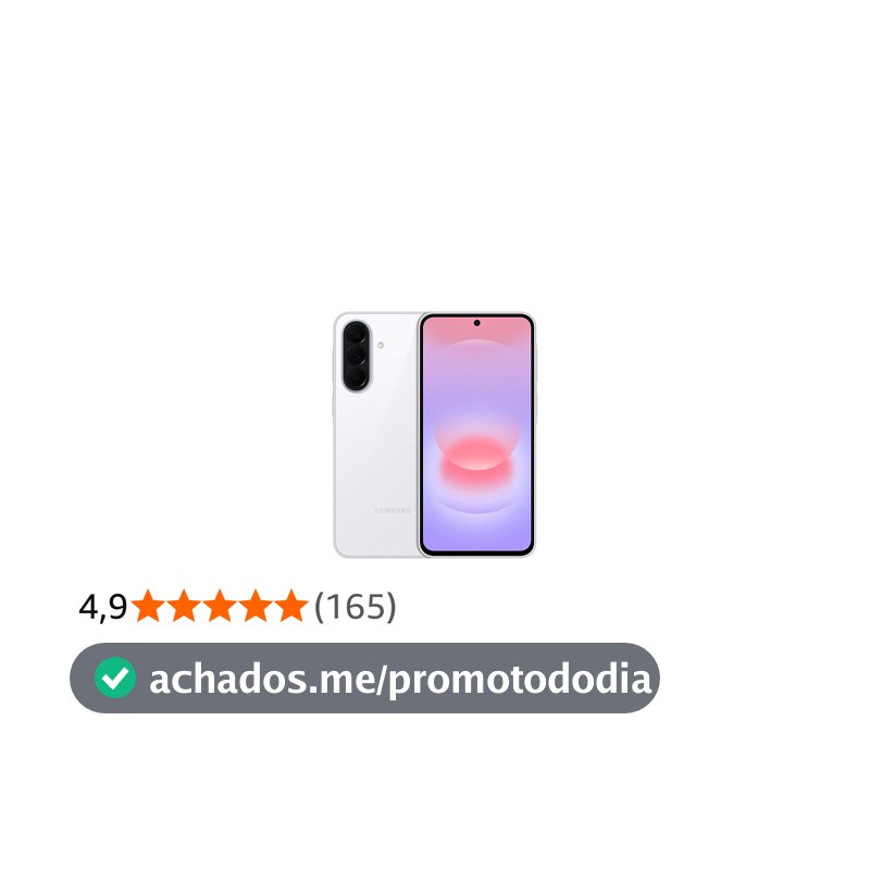 Celular Samsung Galaxy A37 5G 128GB, 6GB RAM, Câmera 50MP (Branco)