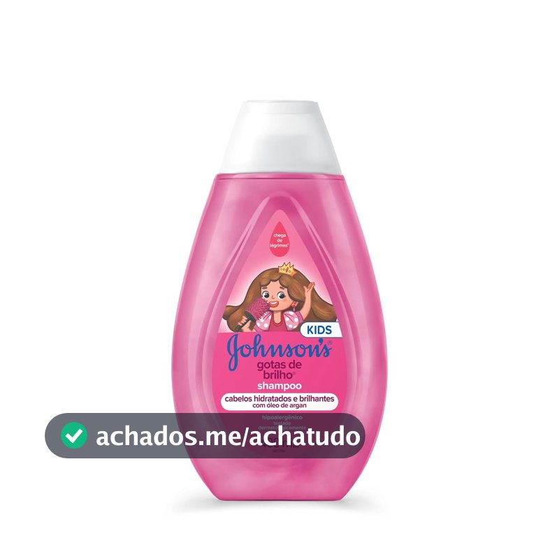 Shampoo Johnson's Baby Gotas de Brilho, 400ml