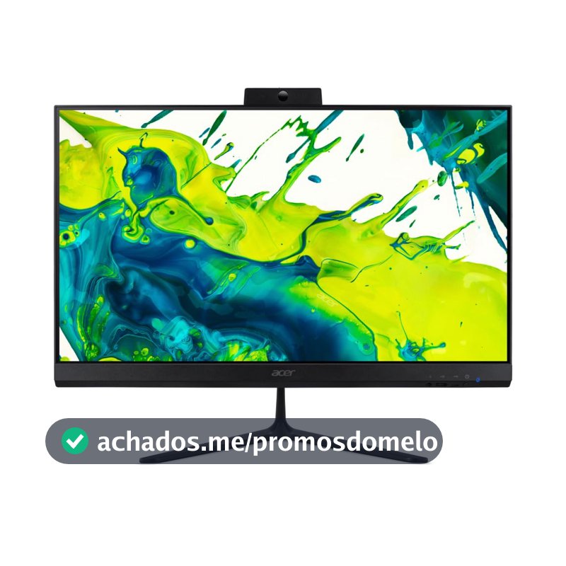 Computador Acer All In One C24-2YE13U5UNL-BR11 Intel Core i5-1334U de 13ª geração,16GB RAM 512 GB SSD, 23,8”, Full HD 120HZ, Webcam, Windows 11 Sem Teclado e Mouse
