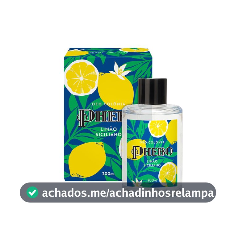 PHEBO - Deo Colônia Limão Siciliano 200ml