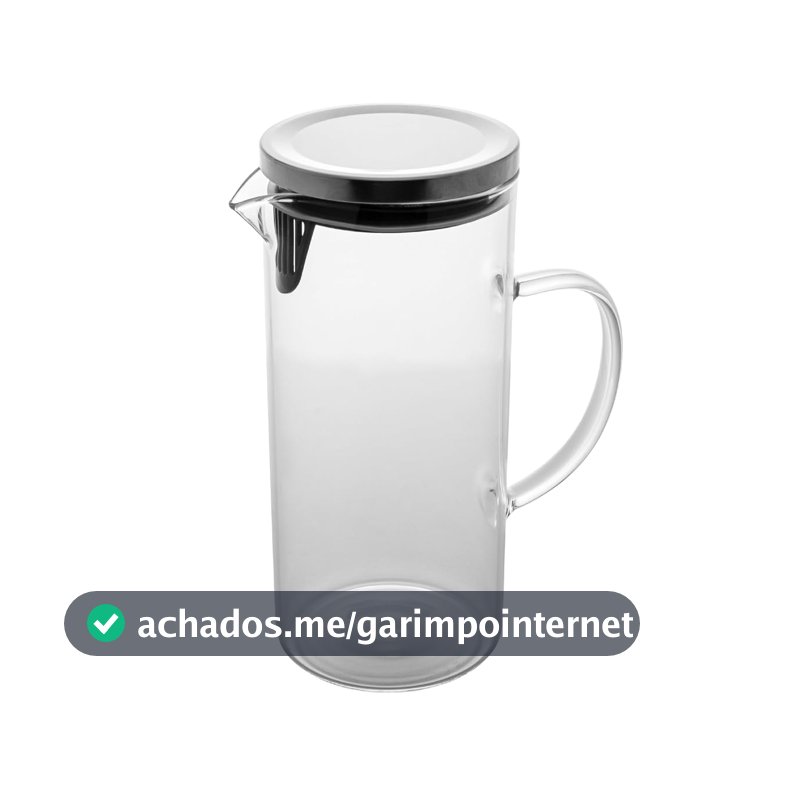 WOLFF - Jarra de Vidro Borossilicato com Tampa 1,5L