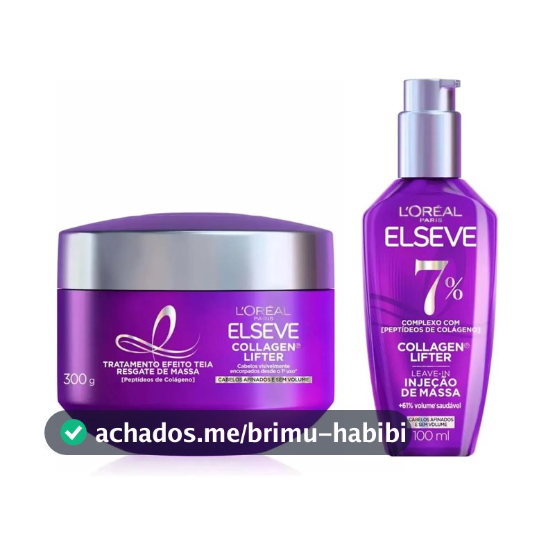 Kit L'Oréal Paris Elseve Collagen Lifter - Leave-in + Máscara de Tratamento