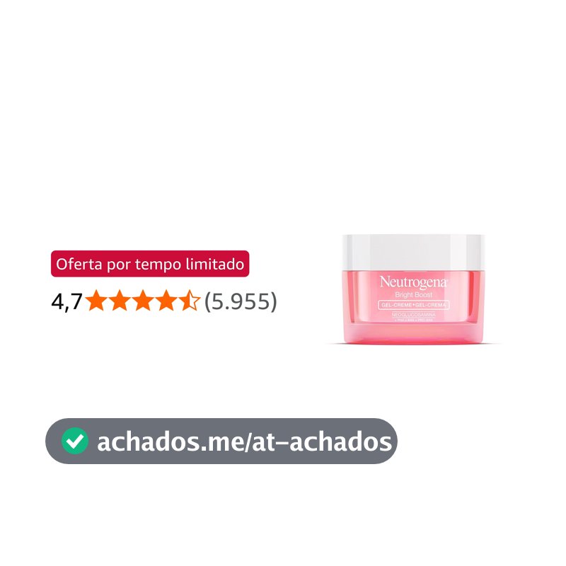 Creme Facial em Gel Neutrogena Bright Boost, 50ml
