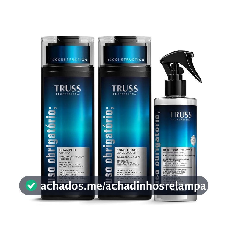 Kit TRUSS Uso Obrigatório Hair Reconstructor (3 Produtos)