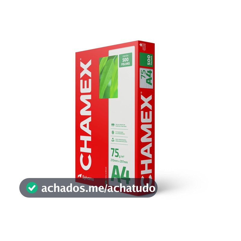 Chamex - Papel Sulfite, A4, 75g, 500 folhas