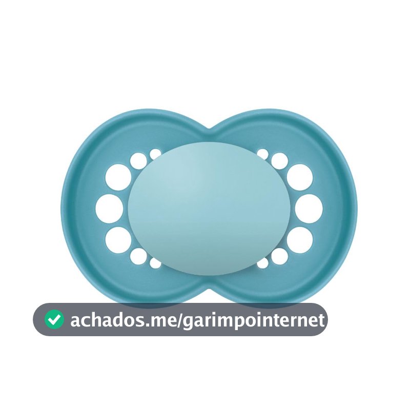 MAM Baby 1 Chupeta Original Com Bico Simétrico de Silicone SkinSoft para Crianças 16+ Meses Embalagem Blister, Azul