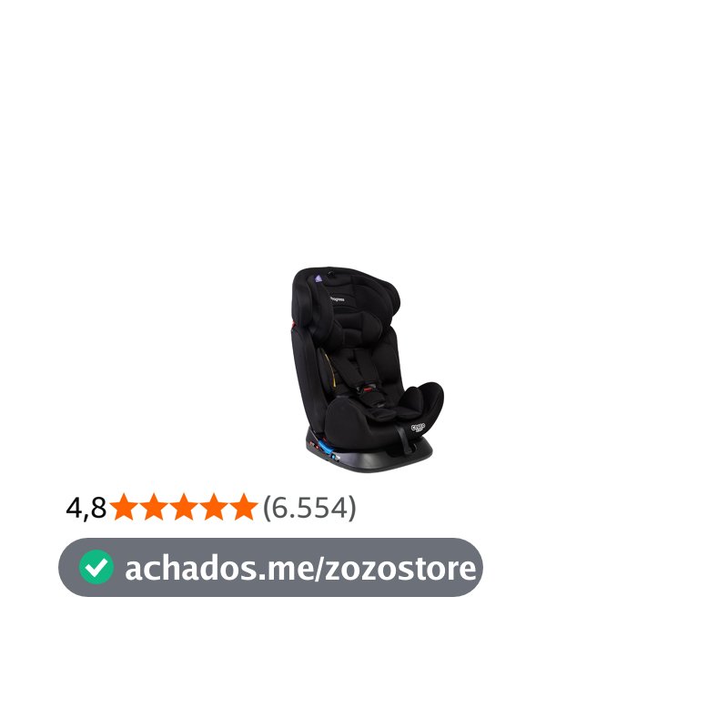 Cadeirinha Cosco Kids, Progress, 0 a 36kg, Preto
