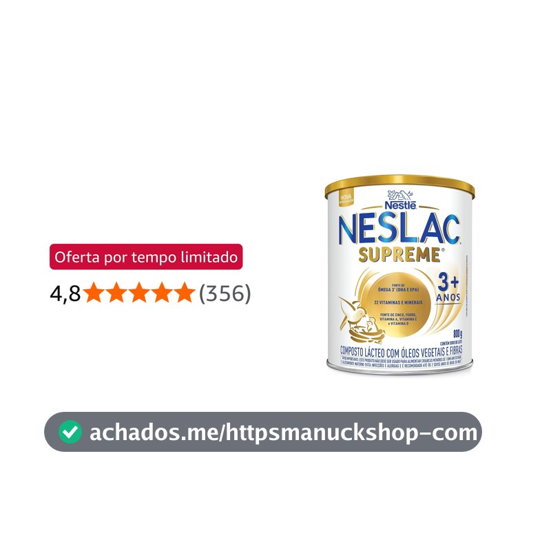 Neslac Composto Lácteo Supreme 800G