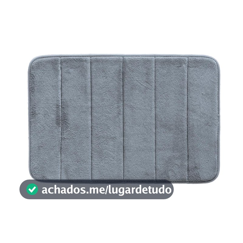 Camesa Tapete de Banheiro Super Soft 60x40cm - Cinza