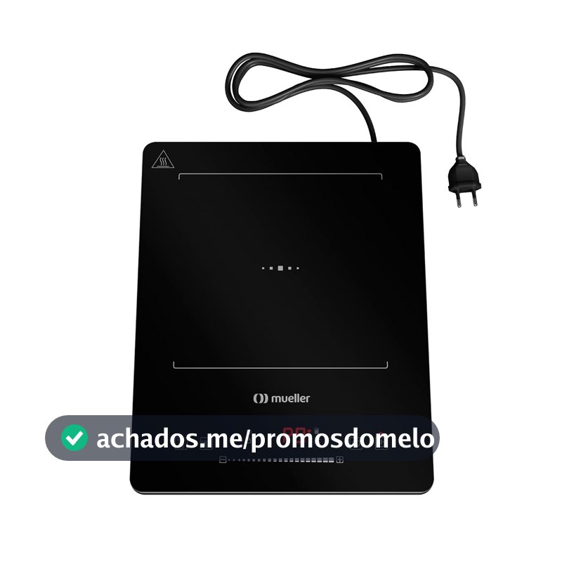 Cooktop de Indução Portátil Mueller 1 Boca MCN1BK Bivolt