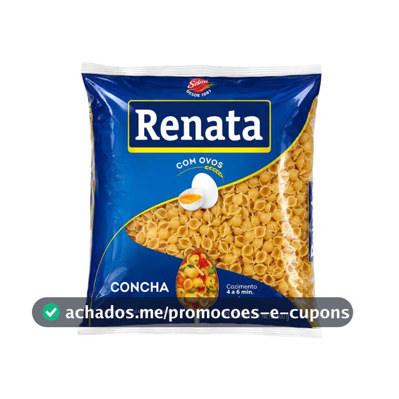 Macarrão Renata com Ovos Concha 1, 500g