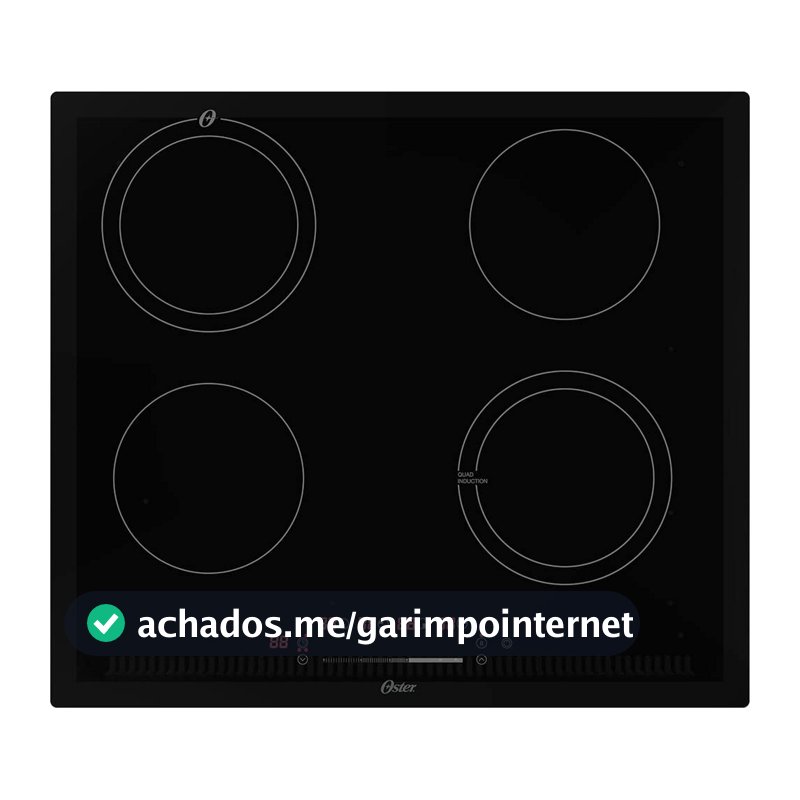 Cooktop por Indução Oster, Touch Screen, 4 Bocas, 220V, OTOP402