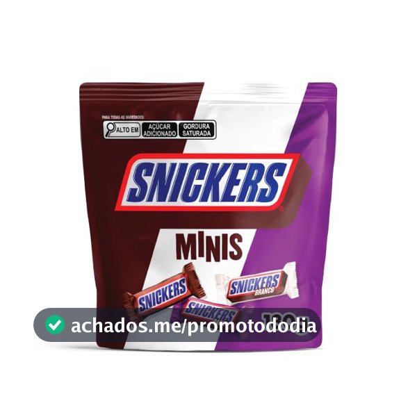 Chocolate Snickers Variedades Minis 180g