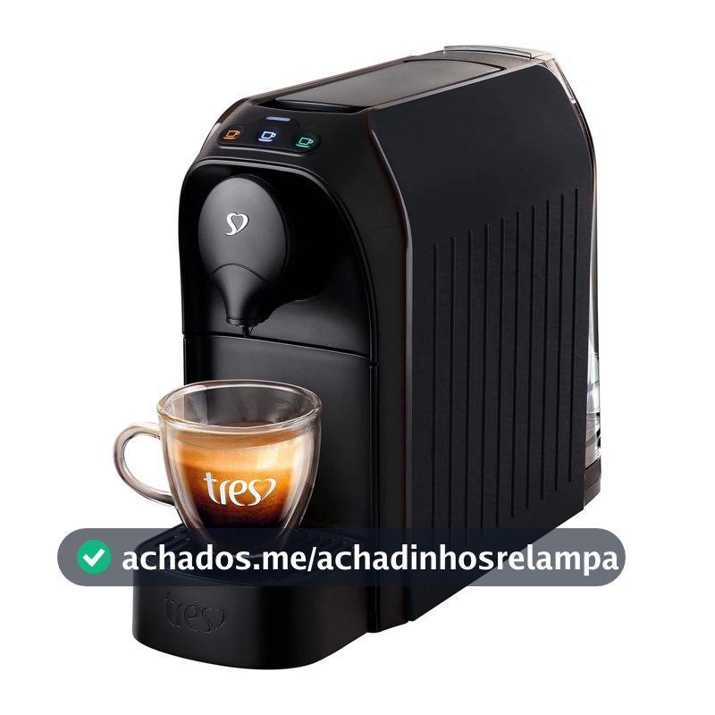 3 Corações TRES Cafeteira Espresso e Multibebida Passione Preta - 127V