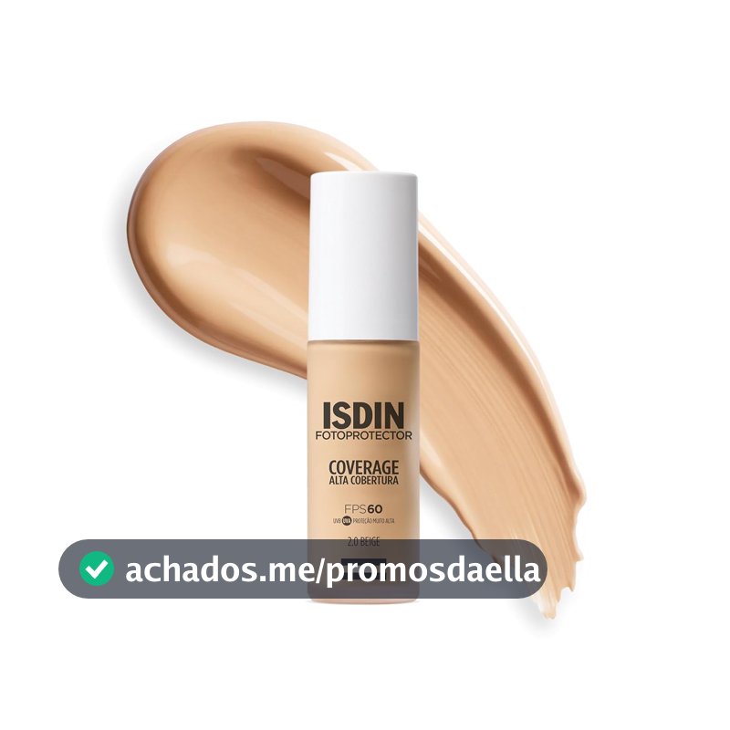 ISDIN COVERAGE Protetor Solar Facial de Alta Cobertura 2.0 BEIGE FPS 60 30g