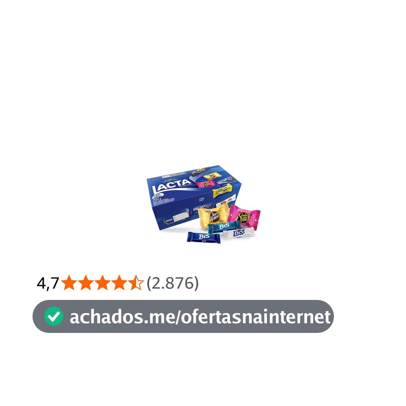 Lacta Favoritos - Caixa de variedades chocolates, 250,6g