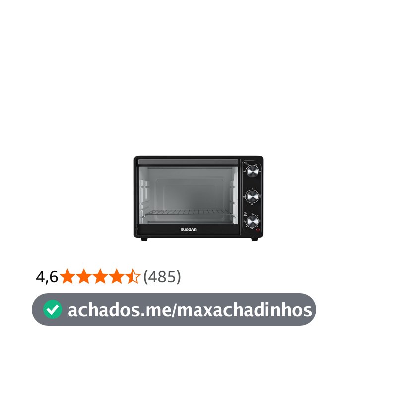 Forno Elétrico de Bancada 42L 220V Suggar Preto