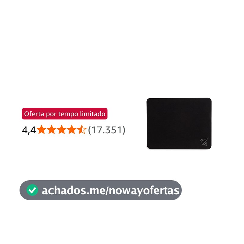 Maxprint 603579 - Mouse Pad Tecido, Preto, 22 x 17.8 cm, 1 Unidade