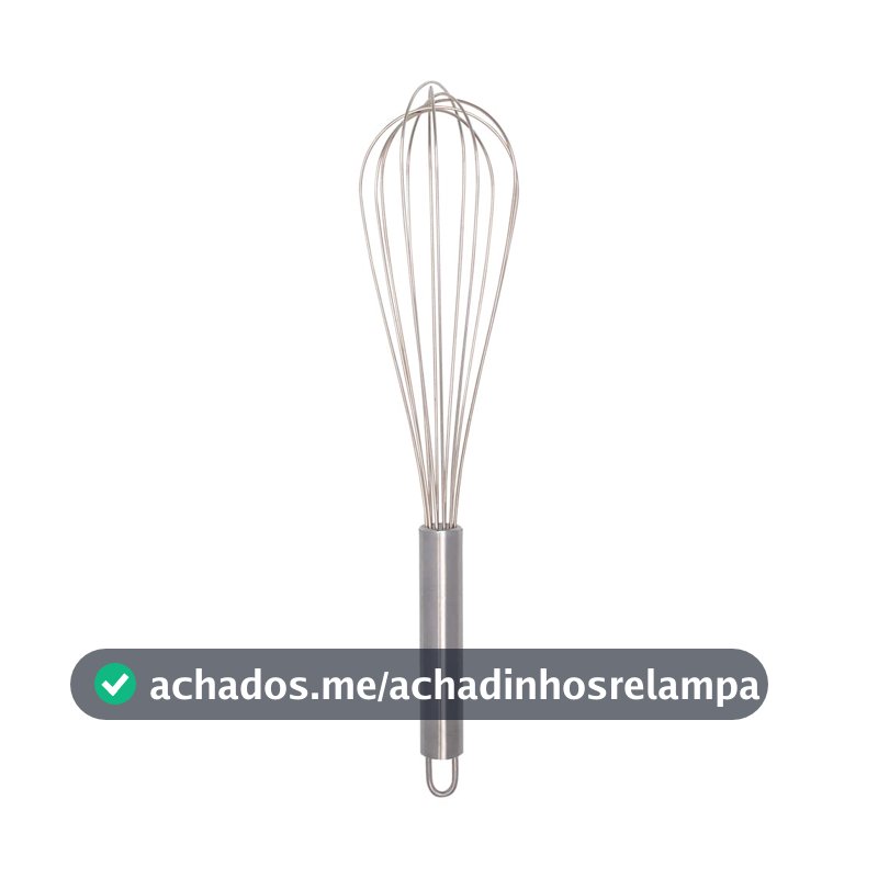 Mimo Style Batedor de Ovos e Massas Fouet, Inteiramente em Aço Inoxidável, Excelente Durabilidade e Belo Design, Útil para Diversas Receitas Como Massas de Bolo, Tortas, Pães, Cremes, Claras em Neve
